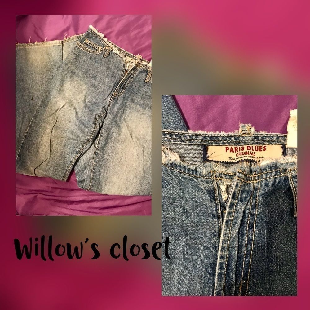 Paris Blues Originals • Size 5 •Med wash jeans •low cut vintage • flared bottom